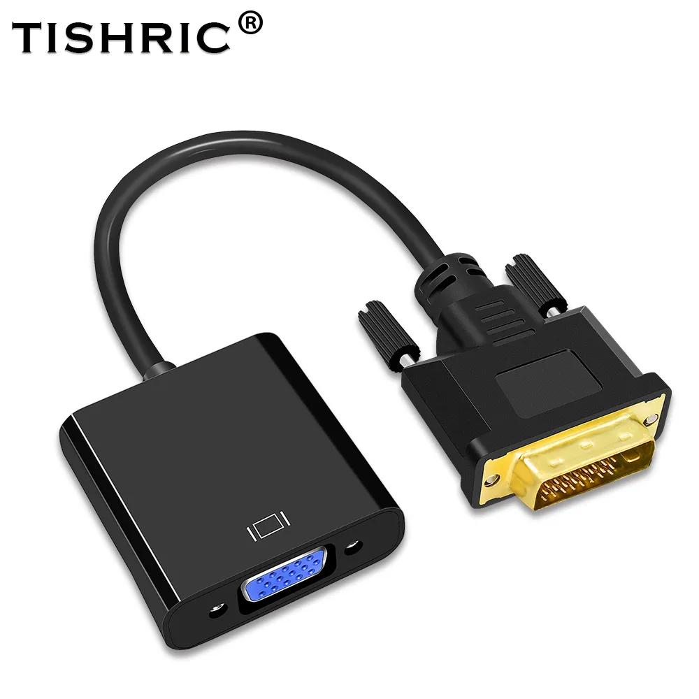 TISHRIC DVI-D DVI-VGA   ̺ ,  TV PS3 PS4 PC, 24 + 1 25  DVI-D-VGA 15  Ƽ 1080P